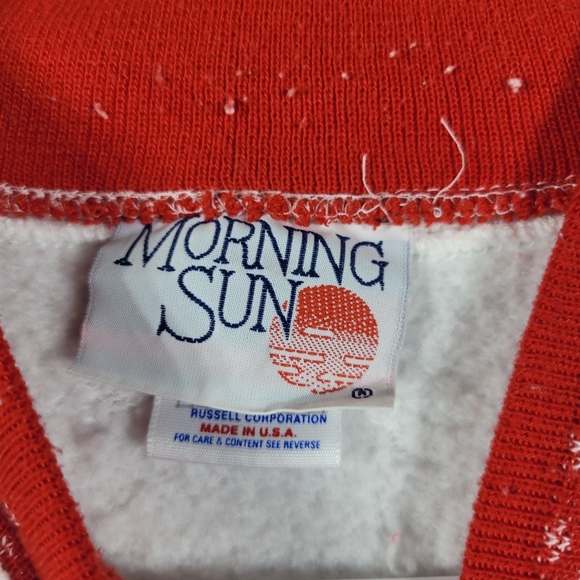 Vintage Morning Sun Womens XL 90s Pullover Sweatshirt Sweater Bird Watchers - Picture 4 of 8